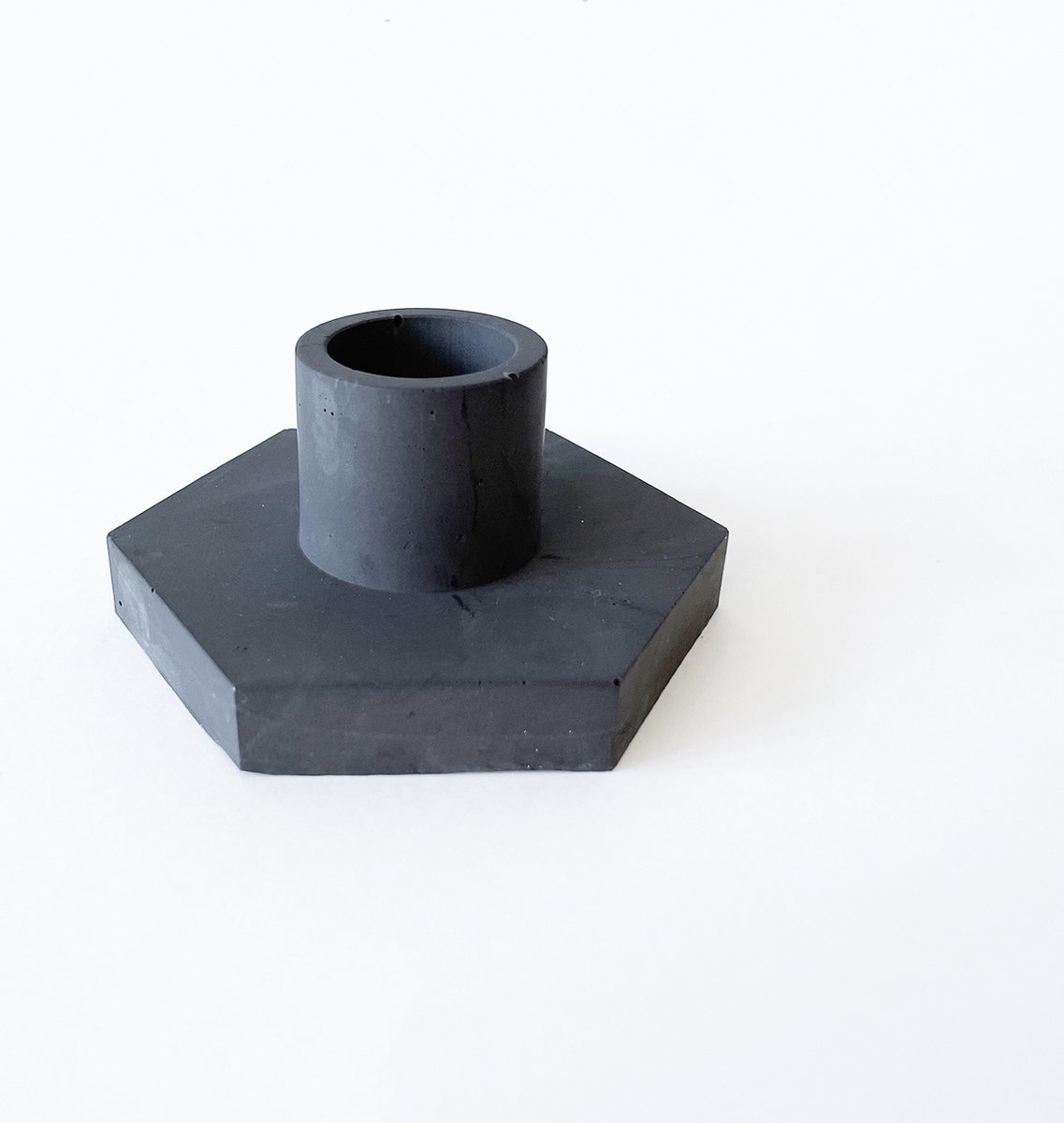 Kandelaar Sparkle Double Ring zwart - De Woon Winkel