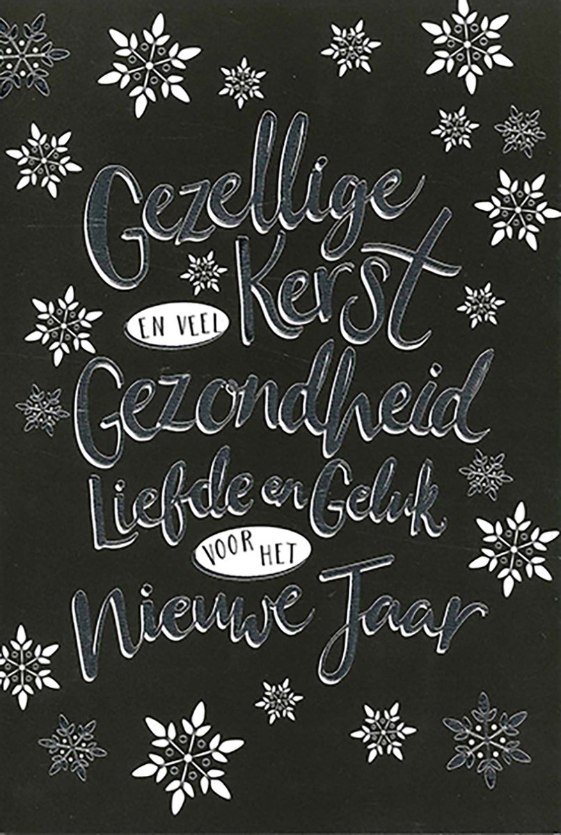 MGPcards - 6 Luxe dubbele Kerstkaarten - Foliedruk - Gekleurde envelop - 11,5 x 17 cm
