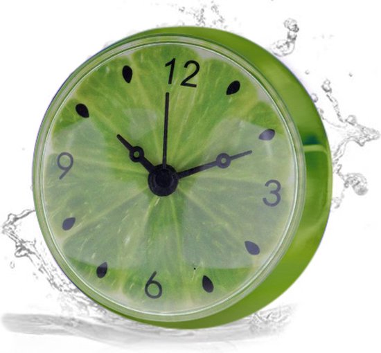 Horloge de Douche - Horloge de salle de bain à Quartz - Horloge de salle de bain étanche - Klok de salle de bain - Horloge de Cuisine