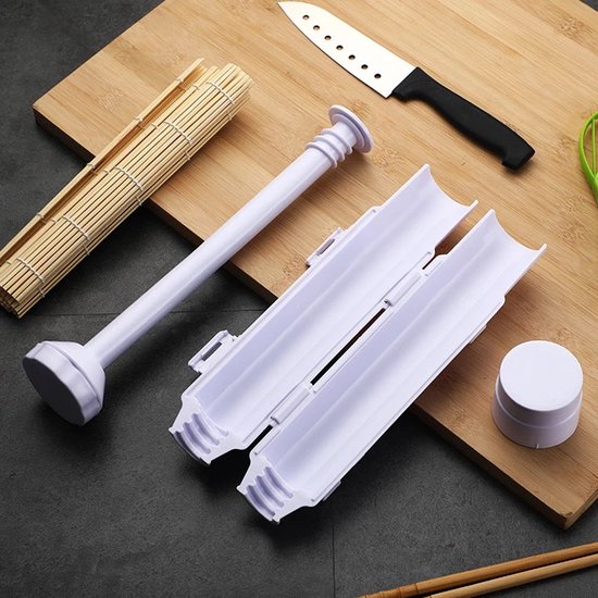 Clynnton kitchen 11-Delige Sushi Maker Set - All-In-One Sushi Roller Kit - Zelf Eenvoudig en Snel Sushi Maken - Doe Het Zelf Sushiroller - Sushimaker Tool - Nigiri & Maki Roll - Merkloos