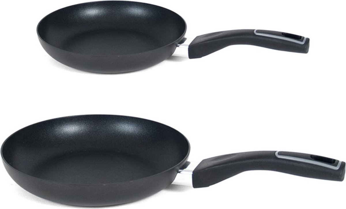 Koekenpannen set Gusto met anti-aanbak laag dia 20 en 26 cm - Alle warmtebronnen geschikt