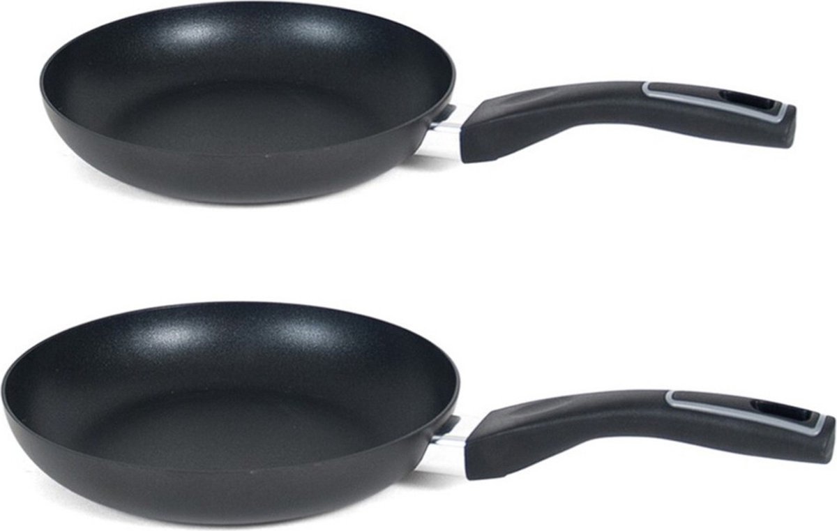 Koekenpannen set Gusto met anti-aanbak laag dia 26 en 28 cm - Alle warmtebronnen geschikt