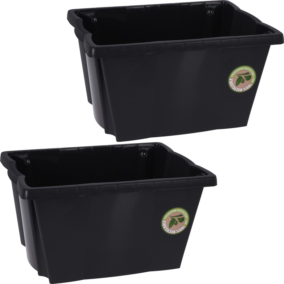 Storage Solutions Opberg boxen/dozen - 5x stuks - kunststof - 20 liter - 42 x 33 x 23 cm