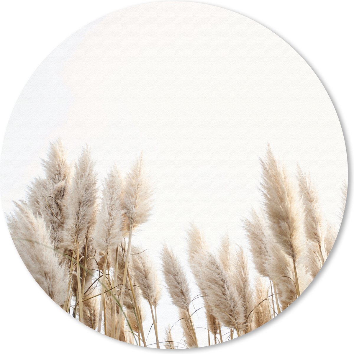 Muismat rond 30x30 cm - Mousepad Graan - Lucht - Pastel - Ronde muismatten