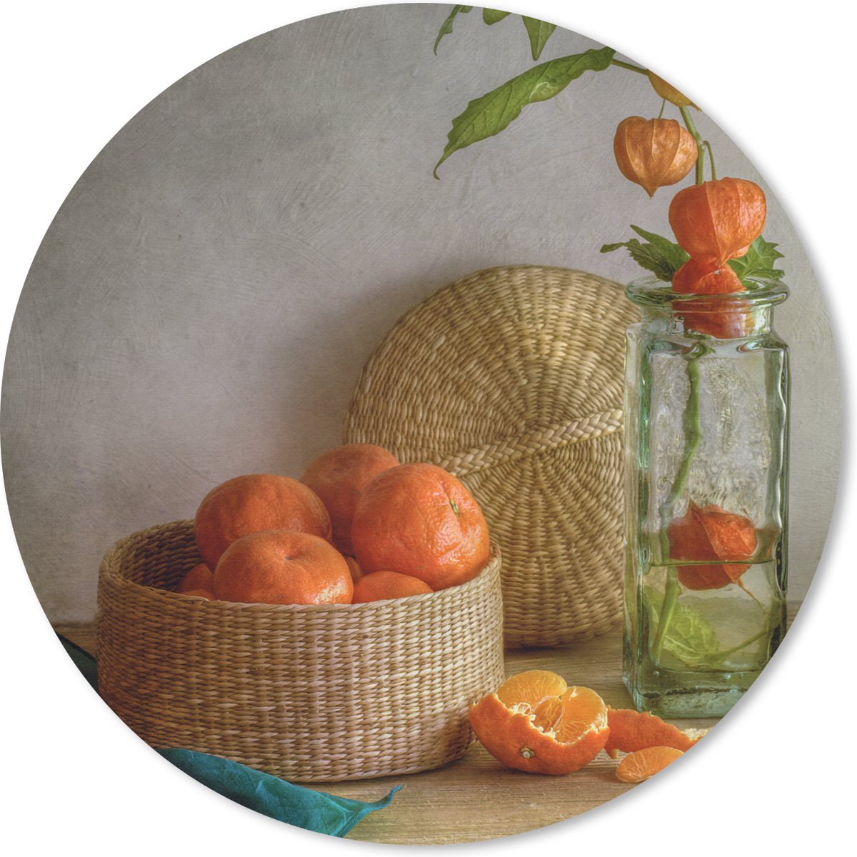 Muismat rond 30x30 cm - Mousepad Fruit - Stilleven - Plant - Ronde muismatten