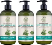 PETAL FRESH - Bath & Shower Gel Rosemary & Mint - 3 Pak