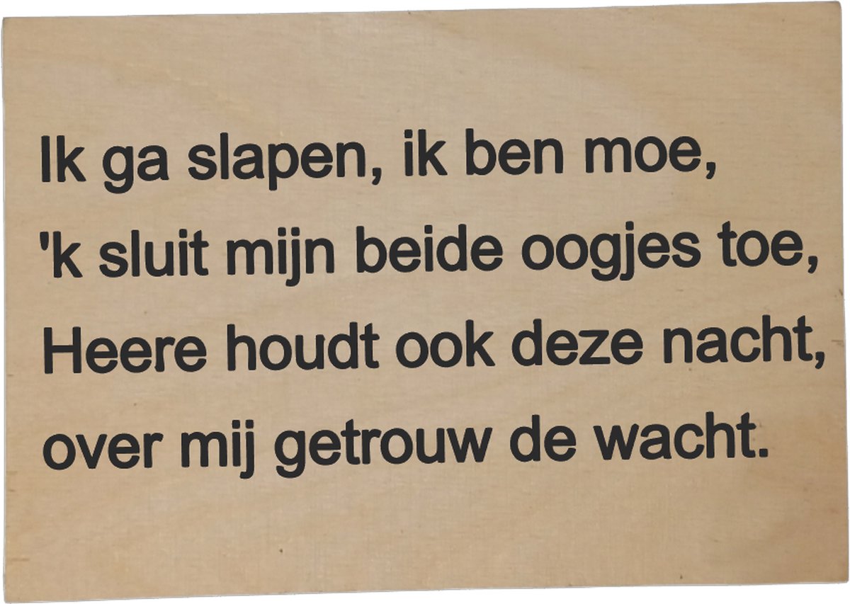 Tekstbord Ik Ga Slapen Ik Ben Moe Tegeltje Klein Ik Ga Slapen Ik Ben Moe Tekst Op... bol
