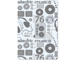 Bureau onderlegger 40×60 cm – Muismat DJ – Koptelefoon – Vintage – Tekening – Design – Bureaulegger xl – Desk mat beschermer – Computer muismatten