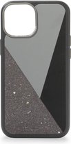 DECODED Nike Grind Back Cover - Telefoonhoesje - iPhone 13 Mini - Hoogwaardig Gerecycleerd Leer - Magnetische Technologie van Apple - Zwart, Grijs