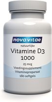 Nova Vitae - Vitamine D3 - 1000 - 25 mcg - 180 capsules