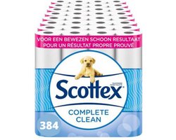 Scottex Toiletpapier - Compleet Schoon - Voordeelverpakking 384 rollen