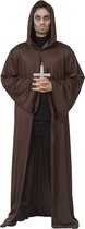 Funny Fashion - Monnik & Pater & Priester Kostuum - Monnik Kloosterorde Franciscus - Man - Bruin - One Size - Halloween - Verkleedkleding