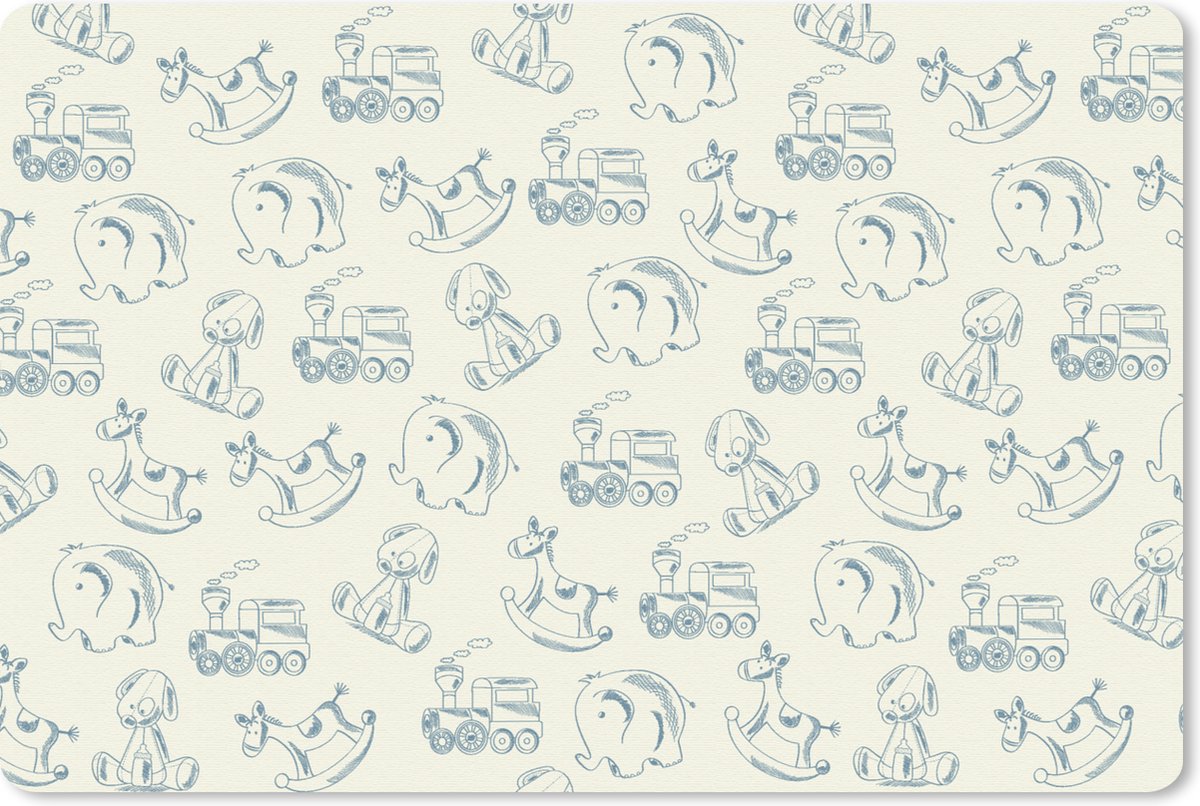Muismat 27x18 cm - Mousepad Dieren - Speelgoed - Patroon - Muismatten