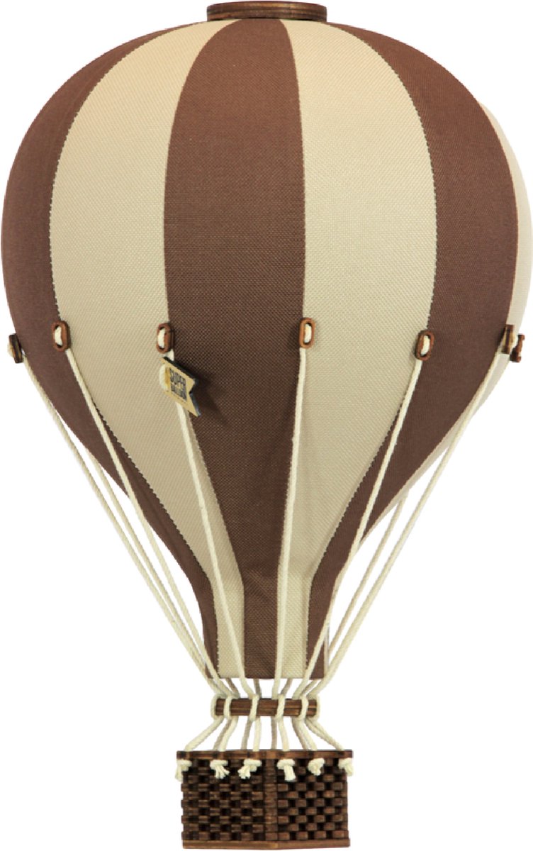 Super Balloon Decoratieve Luchtballon | Kinderkamer Decoratie | Luchtballon Mobiel babykamer | Light brown/Brown Small