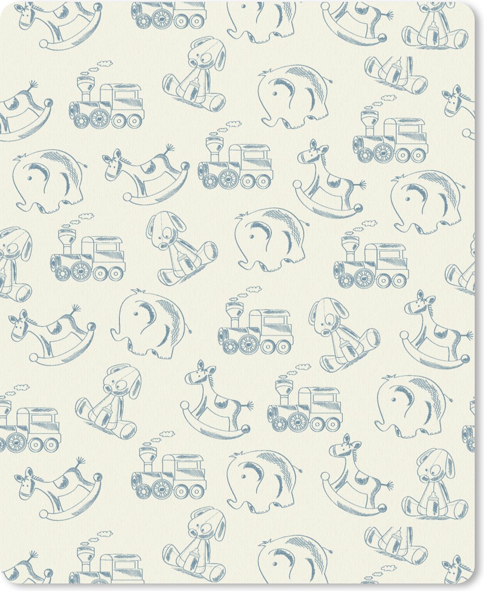 Muismat 19x23 cm - Mousepad Dieren - Speelgoed - Patroon - Muismatten
