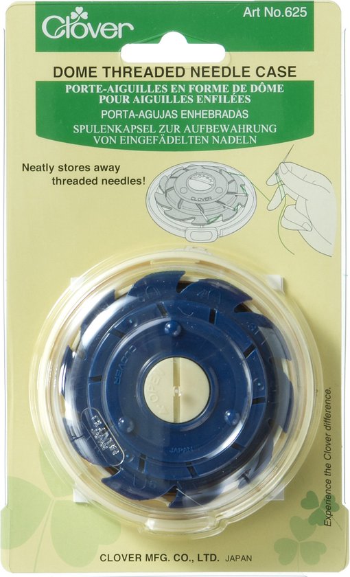 Clover reel needle case quilt dome bol
