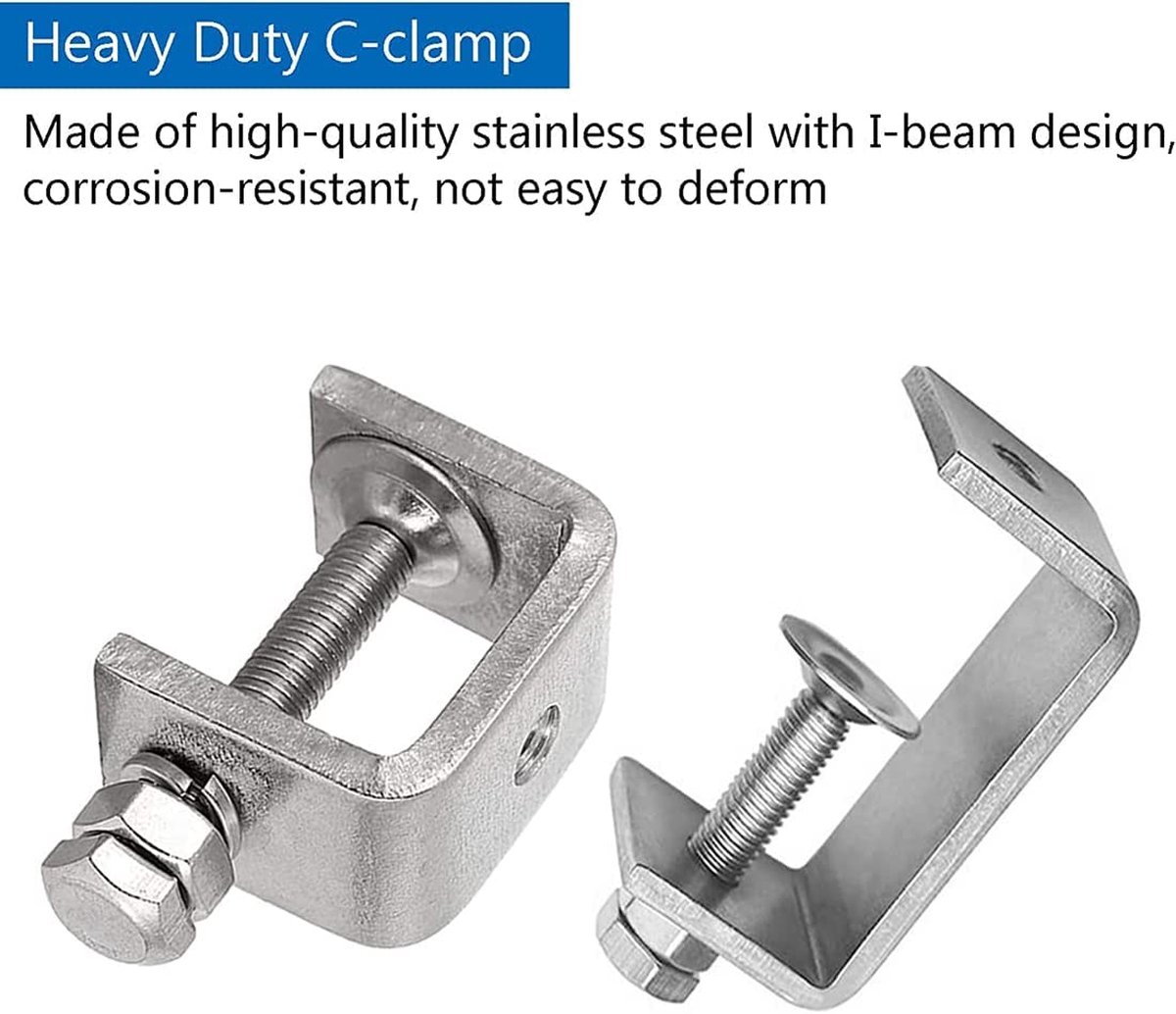 C-Klemmen Set 8-tlg - 2 Zoll Industriestahl Für Holz & Metall
