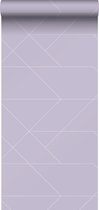 ESTAhome behangpapier grafische lijnen lila paars - 139574 - 0,53 x 10,05 m