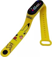 Pokémon horloge | Digitaal horloge | Kinderhorloge | Waterdicht - Pikachu - Siliconen - Armband - LED Display - Cadeau - Horloge - Geel - Watch