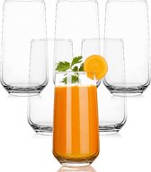 Set van 6 waterglazen voor Lente & Herfst Cocktails en Mocktails, Highball glazen set, 470 ml
