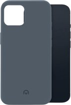 Mobilize Rubber Gelly Telefoonhoesje geschikt voor Apple iPhone 13 Hoesje Flexibel TPU Backcover - Matt Blue
