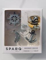 Sparq Home - Whiskeystenen - Pacifics Oceaan - Set van 3 - Whiskeyrocks - Speksteen - Soapstone - IJslokjes - barservies - relatiegeschenk - cadeau moederdag