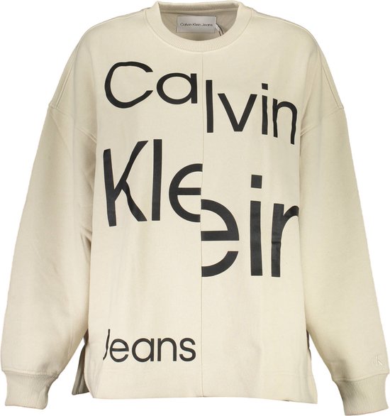 knuffel maak het plat Kampioenschap Calvin Klein Trui Beige M Dames | bol.com