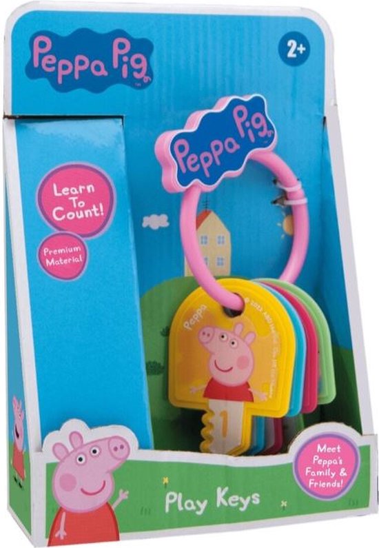 Peppa Pig | Speelgoed Autosleutels | Leren tellen | Vanaf 2 jaar