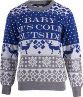 Baby It's Cold Outside Foute Kersttrui Dames & Heren - Christmas Sweater Vrouwen & Mannen - Kerst Trui Maat S