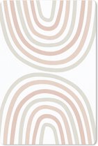Muismat - Mousepad - Regenboog - Design - Pastel - 18x27 cm - Muismatten