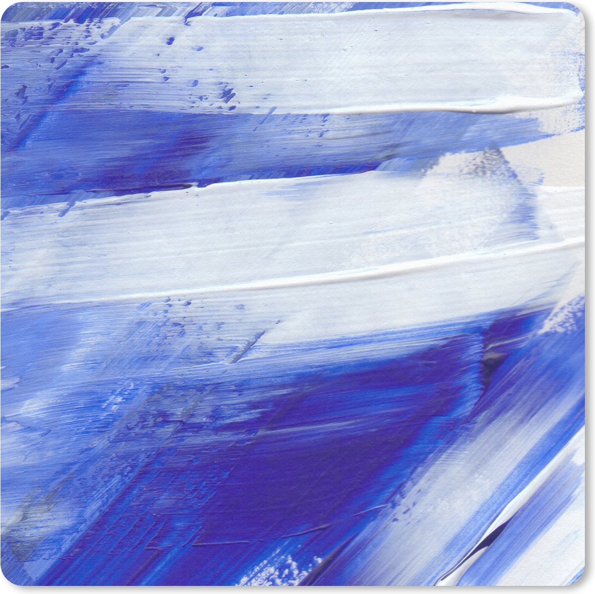 Muismat 20x20 cm - Mousepad Verf - Design - Blauw - Muismatten