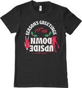 Stranger Things Heren Tshirt -XL- Greetings From The Upside Down Zwart