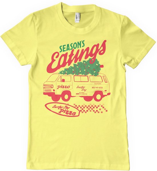 Stranger Things Heren Tshirt -L- Season's Eatings Geel