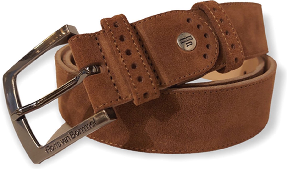 Floris van Bommel Riem 75089/02 Bruin Suede 3.5 Breed