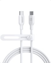 Anker USB-C naar USB-C - milieuvriendelijke oplaadkabel - MFi-gecertificeerd -  MacBook Pro - iPad Pro - iPad Air 4 - Samsung Galaxy S21 - 100W - 0,9 m - Wit
