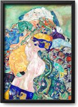 Poster Gustav Klimt – A3 - 30 x 42 cm - Inclusief lijst (Zwart Aluminium)