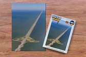 Puzzel Luchtfoto van de Afsluitdijk in Nederland - Legpuzzel - Puzzel 1000 stukjes volwassenen