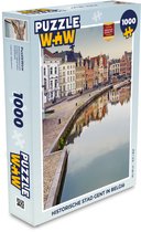 Puzzel Historische stad Gent in België - Legpuzzel - Puzzel 1000 stukjes volwassenen