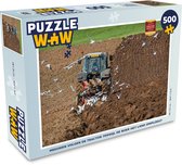 Puzzle Les mouettes suivent le tracteur pendant que le fermier laboure la terre - Puzzle - Puzzle 500 pièces - Sinterklaas cadeaux - Sinterklaas for big kids