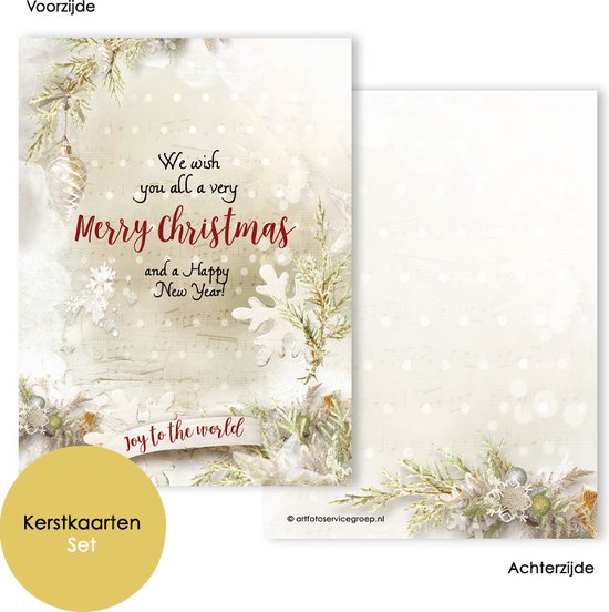 Kerstkaart kat met ornaments - Kerstkaarten | Kaartje2go