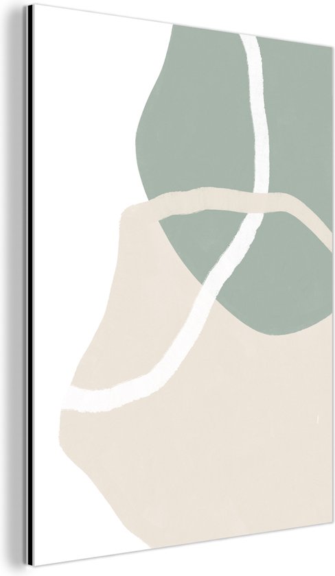 Décoration murale Métal - Peinture Aluminium Industriel - Minimalisme - Pastel - Design - 60x80 cm - Dibond - Photo sur aluminium - Décoration murale industrielle - Pour le salon/chambre