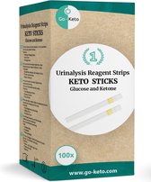 Go-Keto Keto Sticks - Glucose - Ketone Urine test strips (GLU/KET)