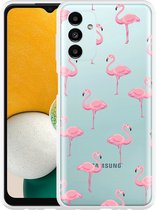 Hoesje geschikt voor Samsung Galaxy A13 5G Flamingo