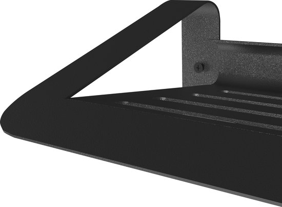 Gorillz Linea - Industriële Schoenenrek - Schoenenkast - 3 Paar Schoenen - 80 cm - Staal Zwart