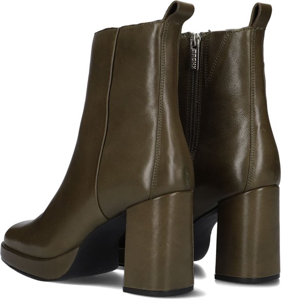 Bronx New Melanie Enkellaarsjes - Enkelboots met rits - Dames - Groen -  Maat 39 | bol.com