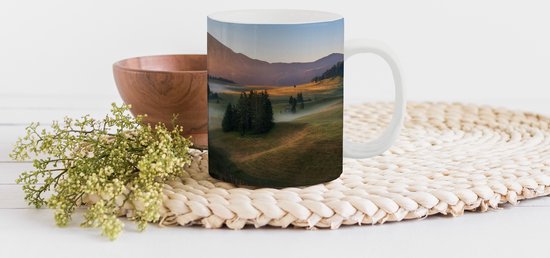Mug - Mug à café - Berg - Brume - Paysage - Mugs - 350 ML - Tasse - Mugs à café - Mug à thé