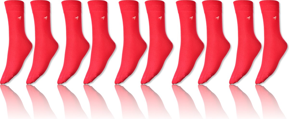 More Fashion - Dames Sokken - Maat 35 36 37 38 - 5-Pack - Roze - 81% Katoen - MADE IN EU
