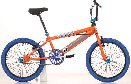 Freestyle BMX 20" Royal Bugatti - oranje met blauwe banden | bol.com
