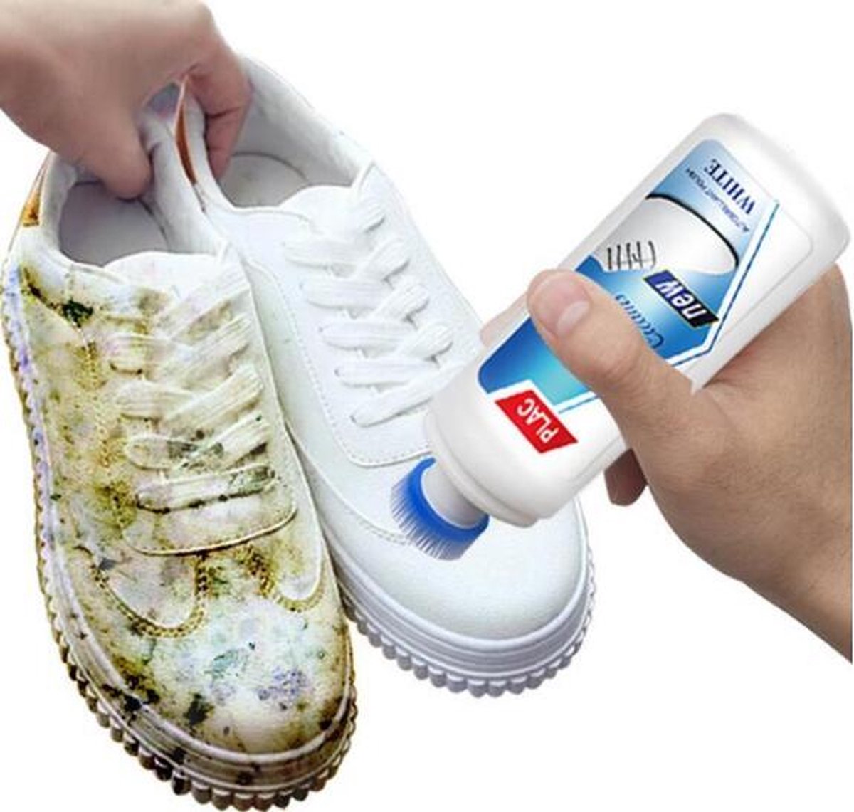 Schoenenverzorging- Sneaker Cleaner- Schoonmaakmiddel- Wit- Schoenverf- Sneaker onderhoud- 1 Stuk- 100ml