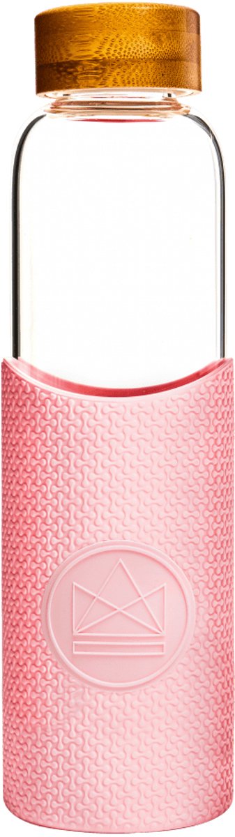 Neon Kactus - Pink Flamingo Glass Water Bottle 550ml